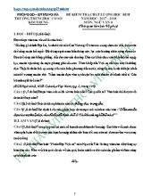 6 Đề kiểm tra học kỳ II môn Ngữ văn Lớp 8 - Năm học 2017-2018 - Giáo viên THCS Vĩnh Phúc